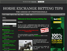 Tablet Screenshot of horseexchangebettingtips.com